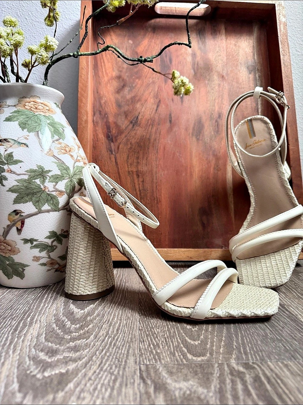 Sam Edelman Block Heel Sandal White US 9